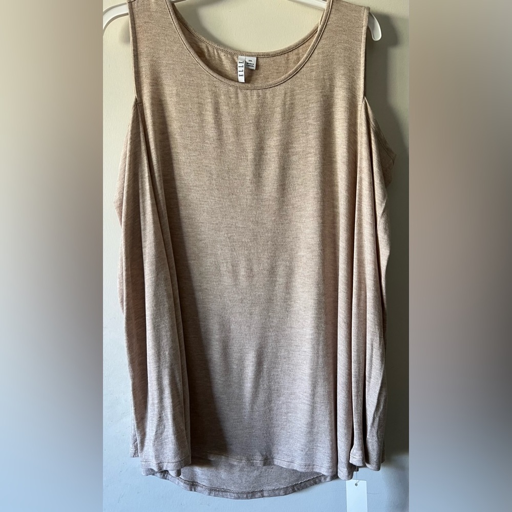 NWT Beautiful Elle long sleeve top with open shoulders.